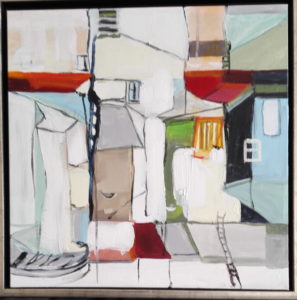 Huse ved havnen 80cm * 80cm